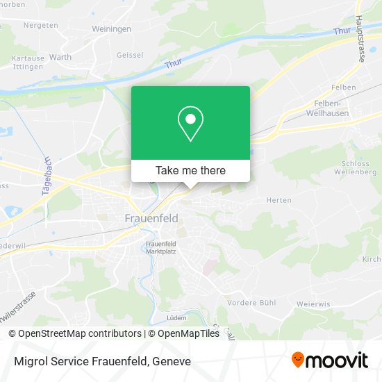 Migrol Service Frauenfeld map