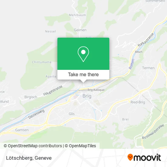 Lötschberg map