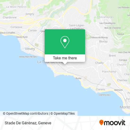Stade De Gérénaz map