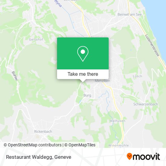 Restaurant Waldegg map
