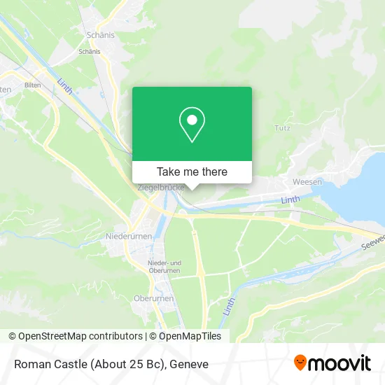 Roman Castle (About 25 Bc) map