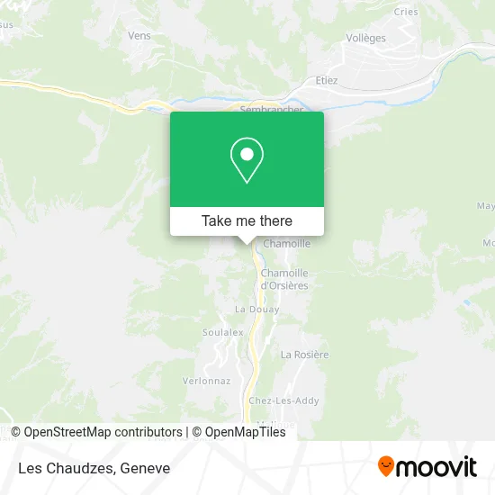 Les Chaudzes map