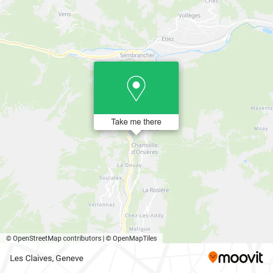 Les Claives map