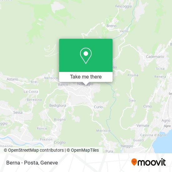 Berna - Posta map