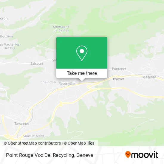 Point Rouge Vox Dei Recycling map