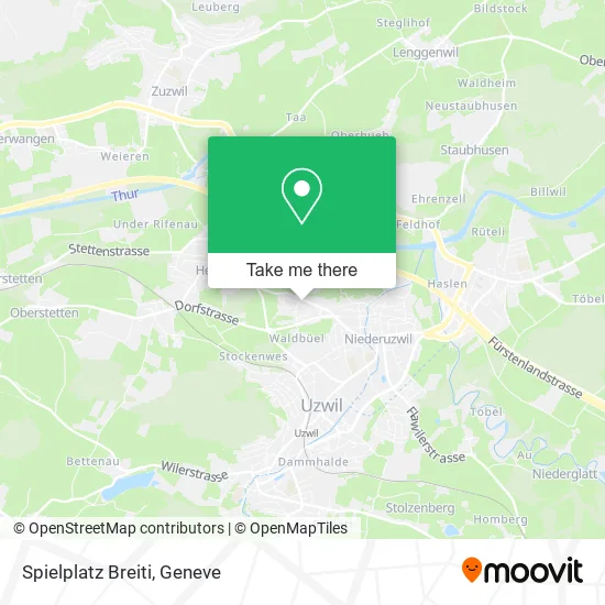 Spielplatz Breiti map