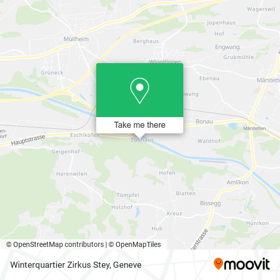 Winterquartier Zirkus Stey map