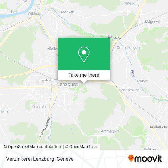 Verzinkerei Lenzburg map