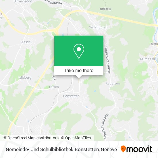 Gemeinde- Und Schulbibliothek Bonstetten map