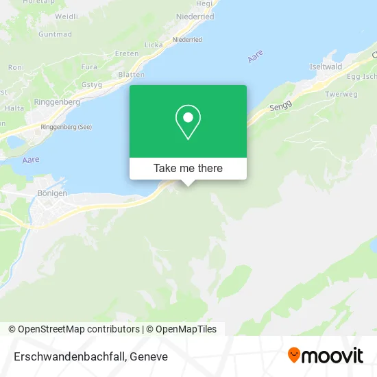 Erschwandenbachfall map