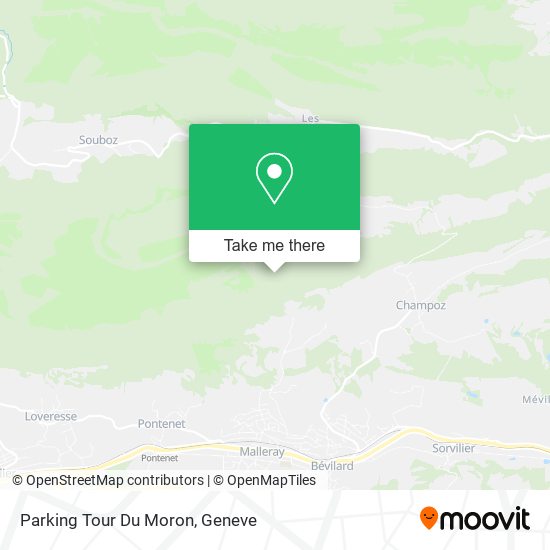 Parking Tour Du Moron Karte