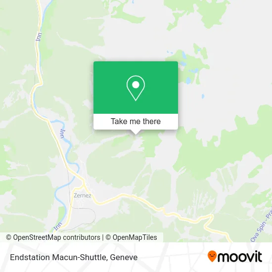 Endstation Macun-Shuttle map