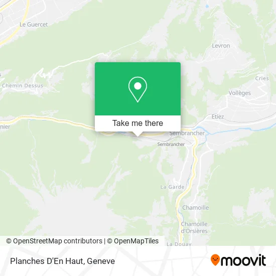 Planches D'En Haut map