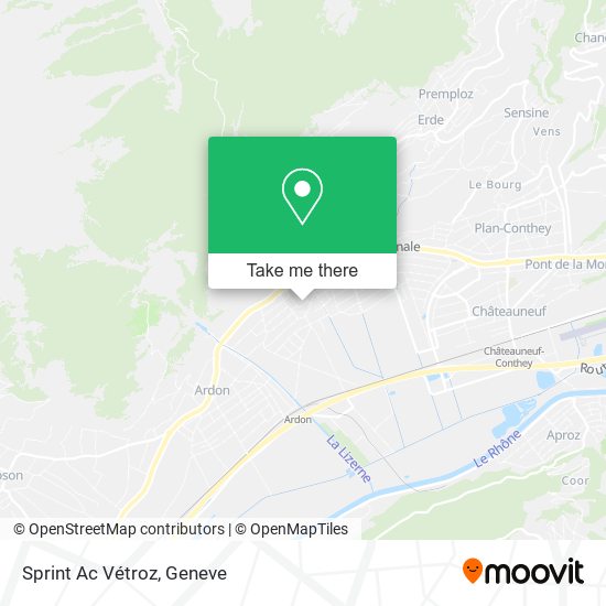 Sprint Ac Vétroz map