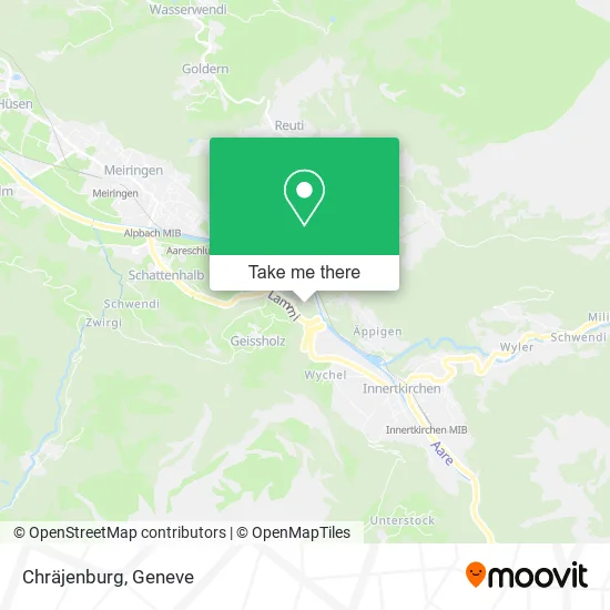 Chräjenburg map