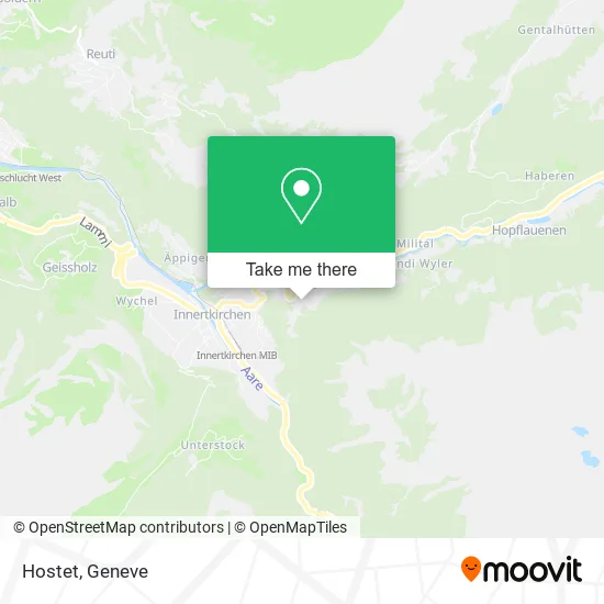 Hostet map