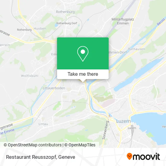 Restaurant Reusszopf map