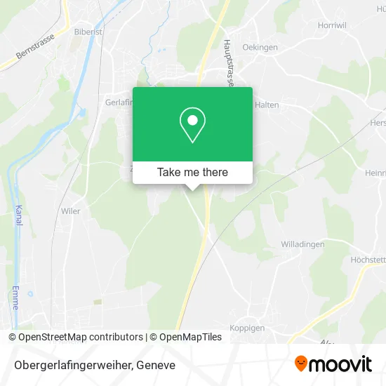 Obergerlafingerweiher map
