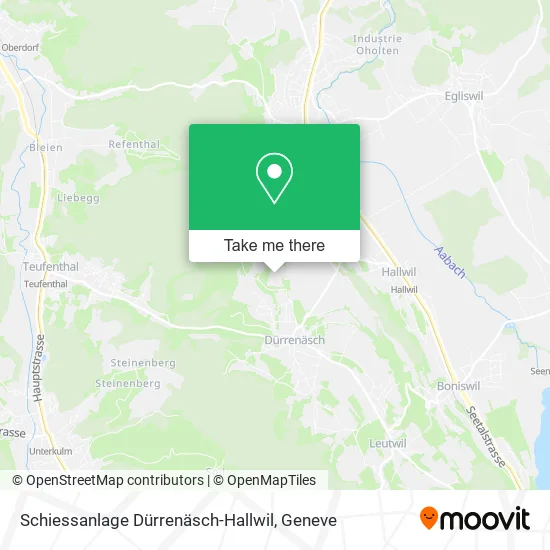 Schiessanlage Dürrenäsch-Hallwil map