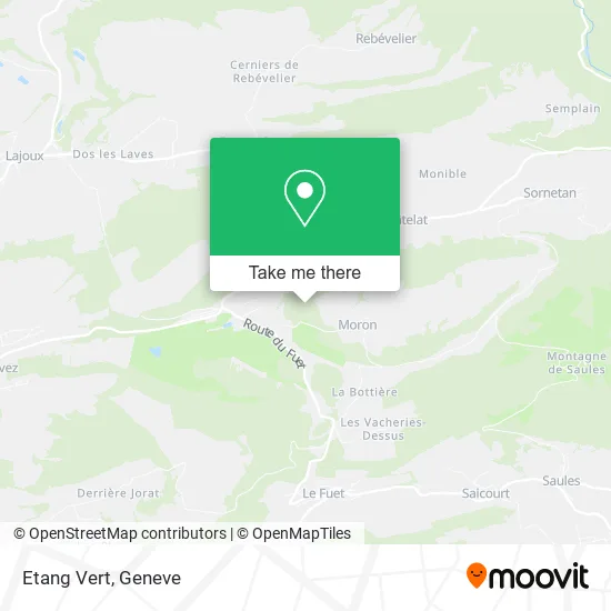 Etang Vert map