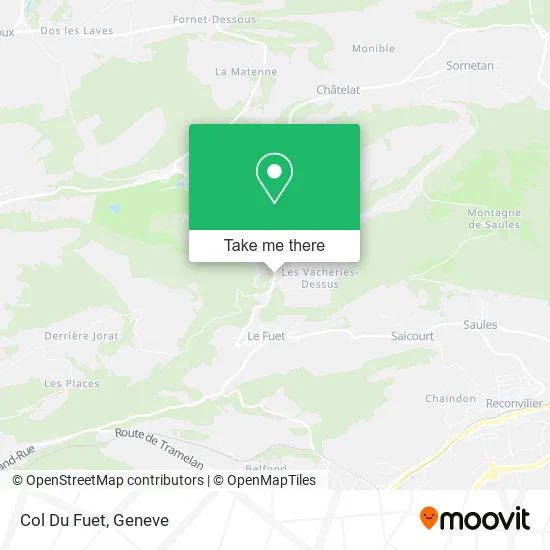 Col Du Fuet map