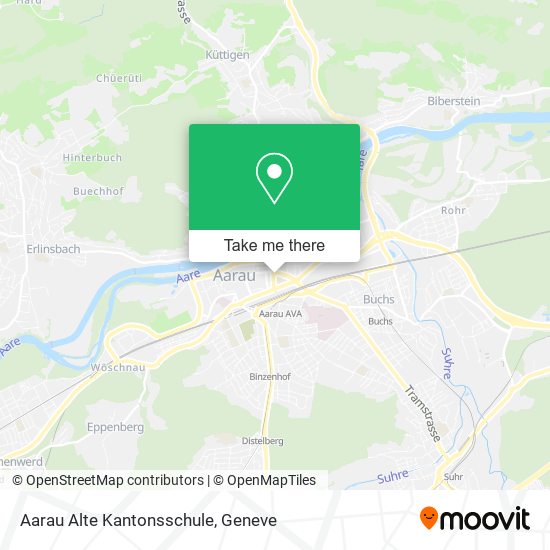 Aarau Alte Kantonsschule map