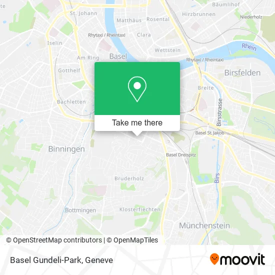 Basel Gundeli-Park map