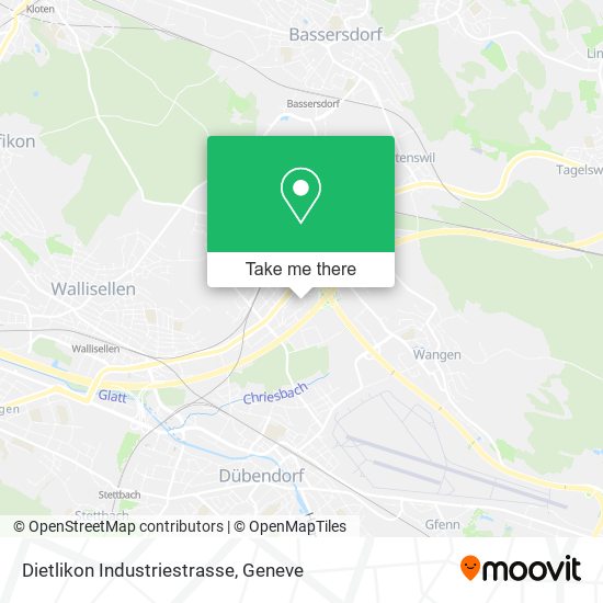 Dietlikon Industriestrasse map