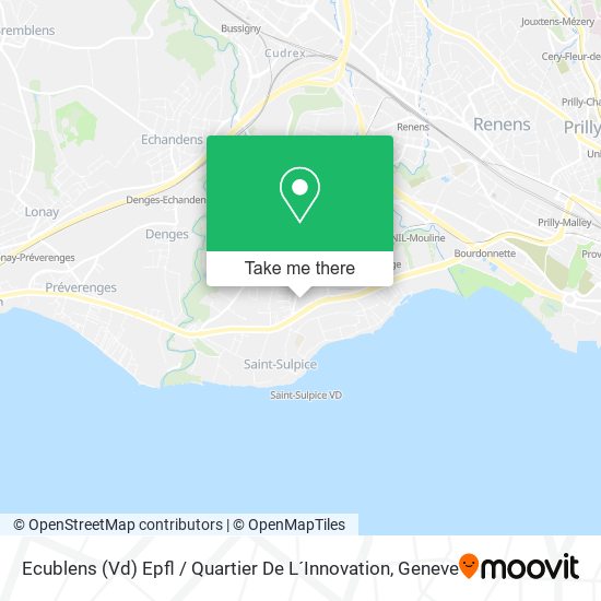 Ecublens (Vd) Epfl / Quartier De L´Innovation map