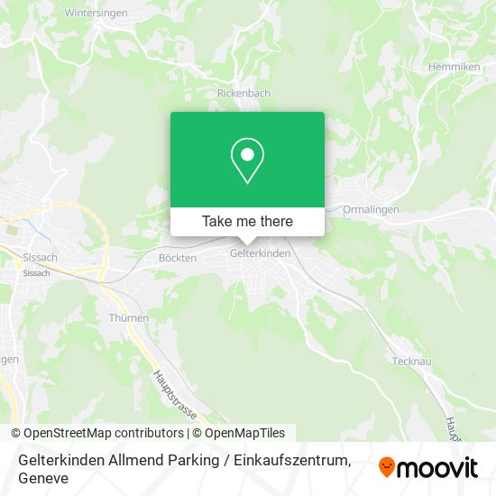 Gelterkinden Allmend Parking / Einkaufszentrum map
