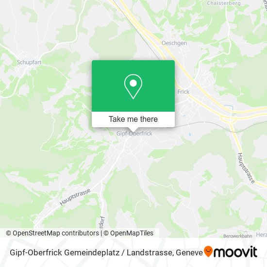 Gipf-Oberfrick Gemeindeplatz / Landstrasse map