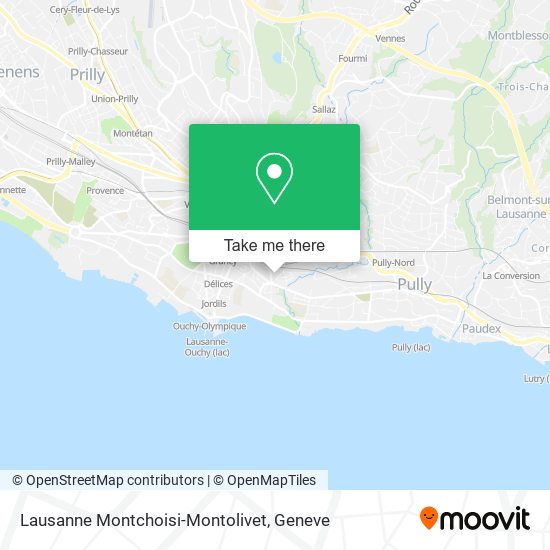 Lausanne Montchoisi-Montolivet map