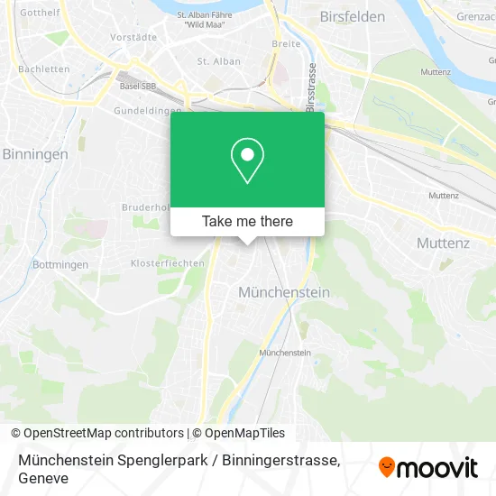 Münchenstein Spenglerpark / Binningerstrasse map