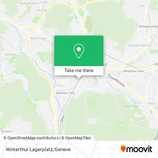 Winterthur Lagerplatz map