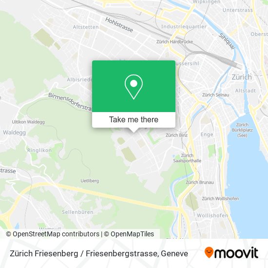Zürich Friesenberg / Friesenbergstrasse map