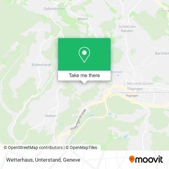 Wetterhaus, Unterstand map