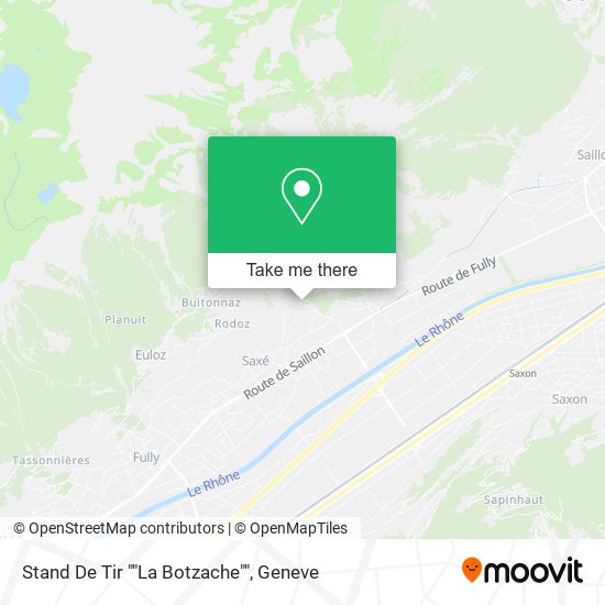 Stand De Tir ""La Botzache"" map