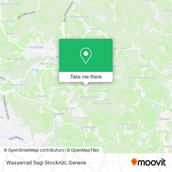 Wasserrad Sagi Stockrüti map