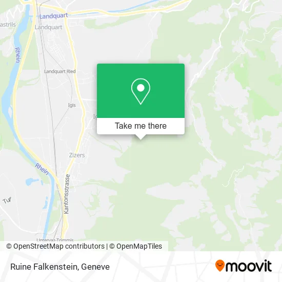 Ruine Falkenstein map