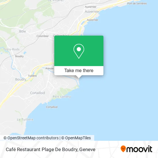 Café Restaurant Plage De Boudry map