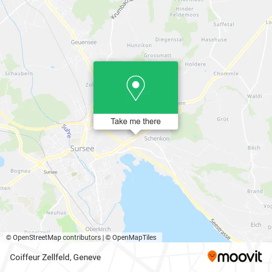 Coiffeur Zellfeld map