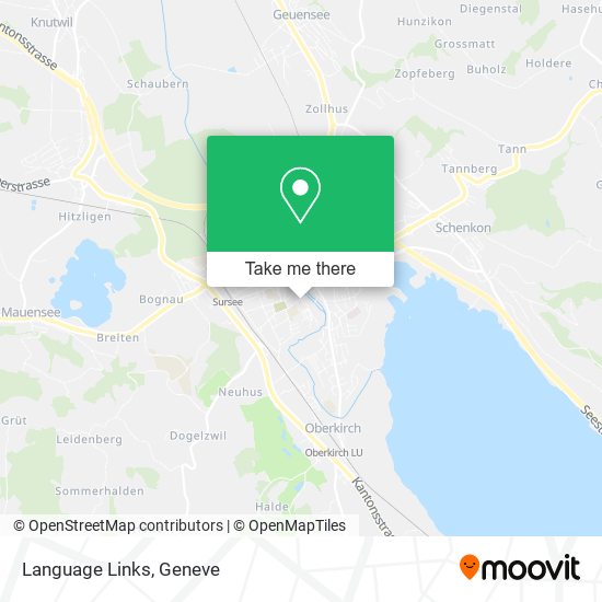 Language Links map