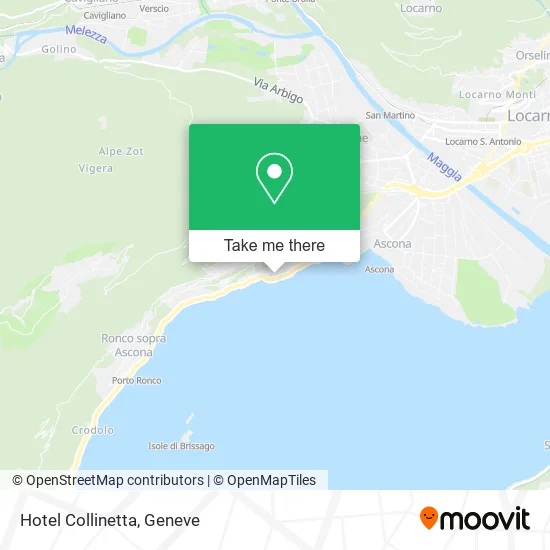 Hotel Collinetta map