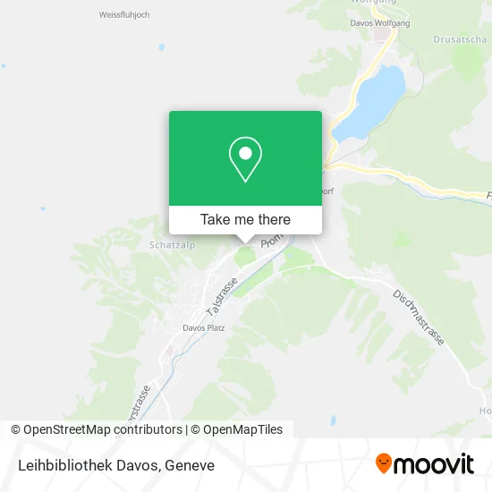Leihbibliothek Davos map