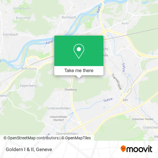 Goldern I & II map