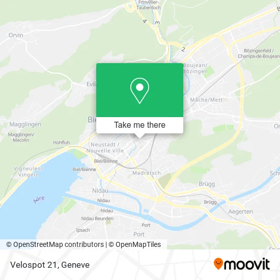 Velospot 21 map