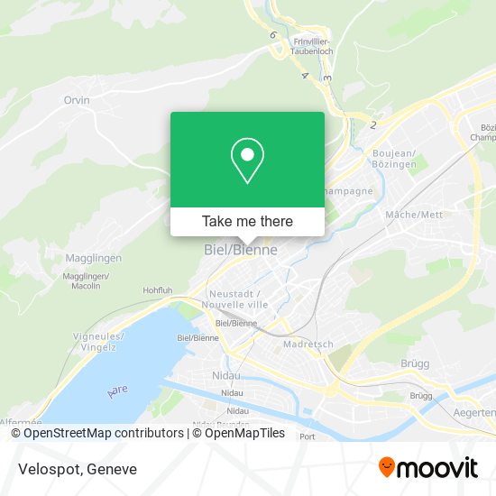 Velospot map