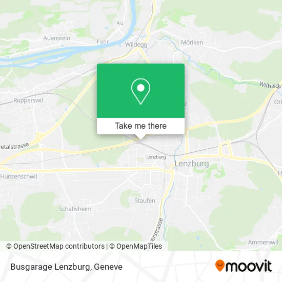 Busgarage Lenzburg map