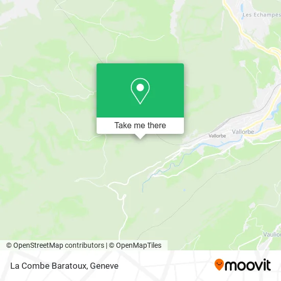 La Combe Baratoux map