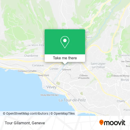 Tour Gilamont map